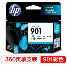 惠普（HP）CC656AA 901 彩色墨盒 适用J4580 J4660 4500（单位：个）
