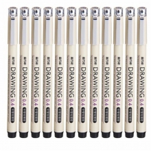 金万年针管笔套装 12种线幅绘图笔 勾线笔 草图笔 勾边笔 设计草图笔 多种幅度/套装可选 G-0954 0.4mm（单位：支）