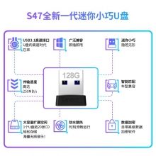 雷克沙LJDS47-128ABBK优盘128G/读速100MB/s(单位：个)