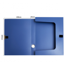 晨光(M&G)文具A4/55mm蓝色粘扣档案盒 办公文件盒 经济款党建资料盒/财务凭证收纳盒 10个装ADM929Z9（单位：个）