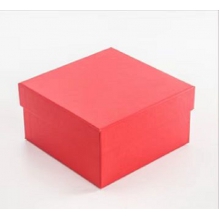 礼盒包装盒 伴手礼物盒空盒子简约ins风大号生日创意礼品盒包装盒大红色礼盒(10*10*3cm)